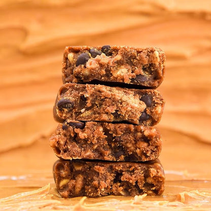 Zing Peanut Butter Chocolate Chip Vegan Protein Bars, Gluten Free with High Protein, High Fiber, Dairy Free Nutrition Bars, Plant Based Protein, Kosher, Low Sugar, No Sugar Alcohols - 12 count