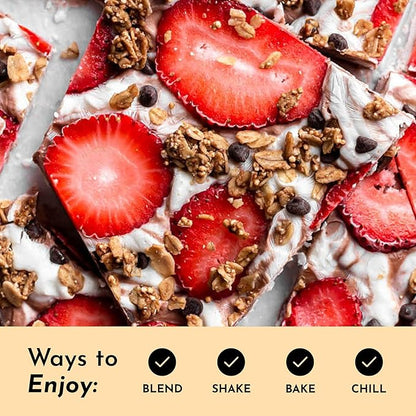 JUST INGREDIENTS French Vanilla Protein Powder – 30 Serving Bag – Grass-Fed Whey & Plant Protein Blend with Real Vanilla Bean – Sweetened with Coconut Sugar & Monk Fruit, Non-GMO, Gluten-Free