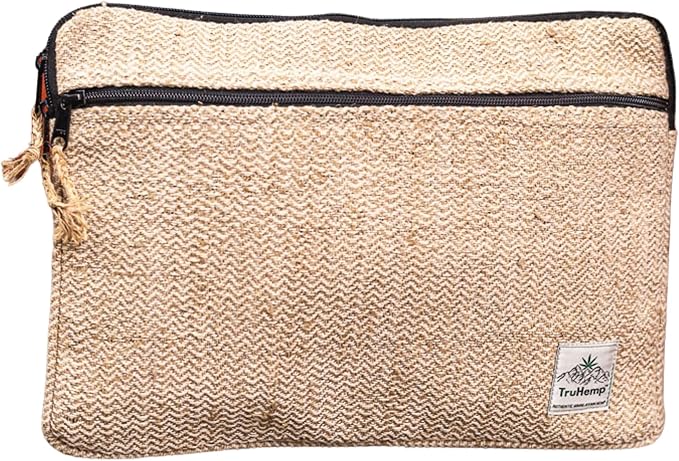 Natural Laptop Sleeve – Durable 14-Inch Laptop Cover with Zipper, Lightweight Water-Resistant Case for Travel & Work