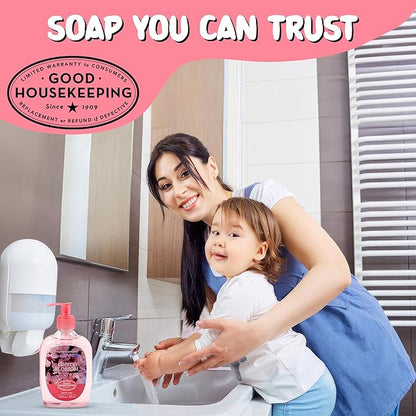 SIMPLE PLEASURES Premium Hand Soap Refills - Cherry Blossom Scent, 7.9 oz Bottle with Jumbo 59 oz Refill - Goodhousekeeping Seal Approved - Multiple Scents Available- Cherry Blossom Soap