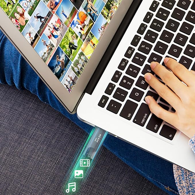 KEXIN 32GB USB Flash Drives 10 Pack Thumb Drives Data Storage 32G Memory Stick Jump Drive for Storage and Backup (32GB, Black)