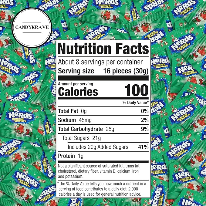 Nards Frosty Gummy Clusters - 1 lbs Individually Wrapped Candy Pack - 29 Pieces - Classic & Delicious Gummy Candy for Halloween, Movie Nights, Birthdays, Pantry & Baby Showers
