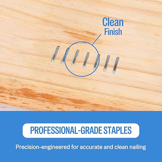 meite 20 Gauge Galvanized Upholstery Staples, 1/2-Inch (12.3 mm) Crown with 5/16-Inch Length, Heavy Duty for Construction, Furniture, Crafts & DIY Projects (1 Box)