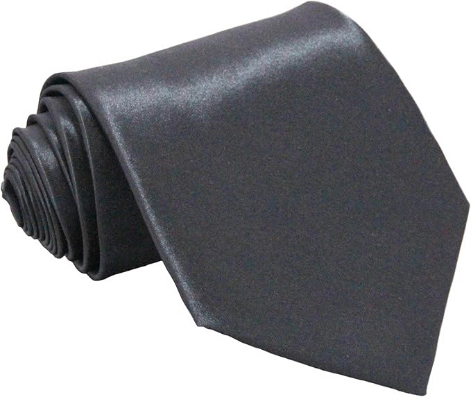 Soophen Mens Necktie 3.75" Tie Solid Color Ties
