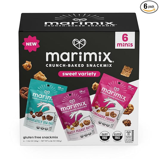 Marimix Mini Snack Mix - 6 pack (Mini Sweet Bundle, 6 Pack)