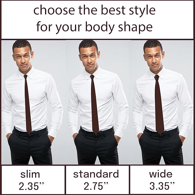 Men's Oxford Matt Neckties Solid Color for Adults Tuxedo Classic Design, by Bow Tie Hosue