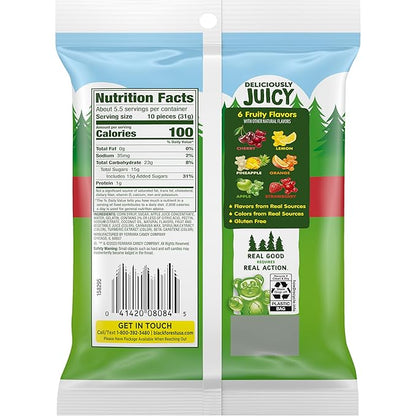 Black Forest Gummy Bears Candy, Real Fruit Juice, 6 Ounce Bags (Pack of 8)