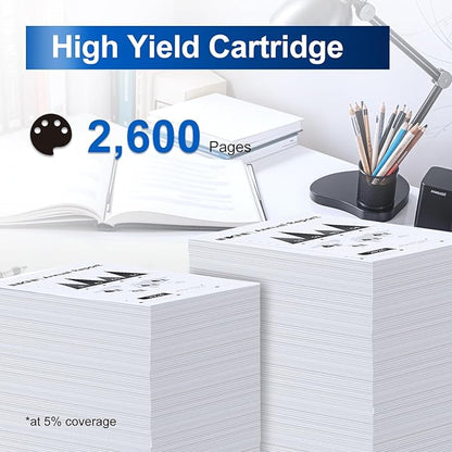 InkNI Compatible TN660 Toner Cartridge Replacement for Brother TN660 TN630 High Yield Compatible for Brother HL-L2300D DCP L2540DW HL L2320D HL L2360DW HL L2380DW MFC L2700DW Printer (Black, 4-Pack)