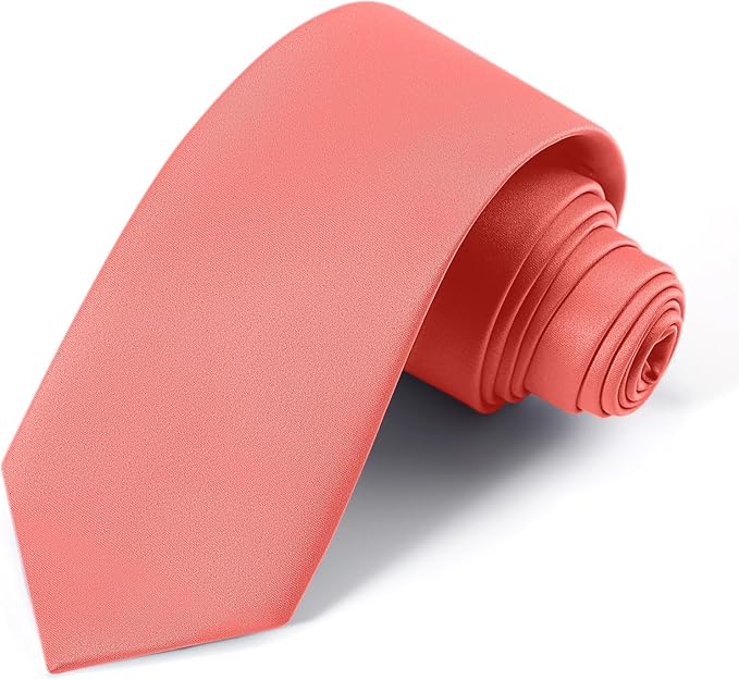 Black Ties For Men Solid Pure Color Formal Neckties 3.15" (8CM) Men's Tie for Business and Wedding with Gift Box