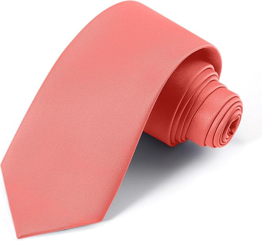 Black Ties For Men Solid Pure Color Formal Neckties 3.15" (8CM) Men's Tie for Business and Wedding with Gift Box