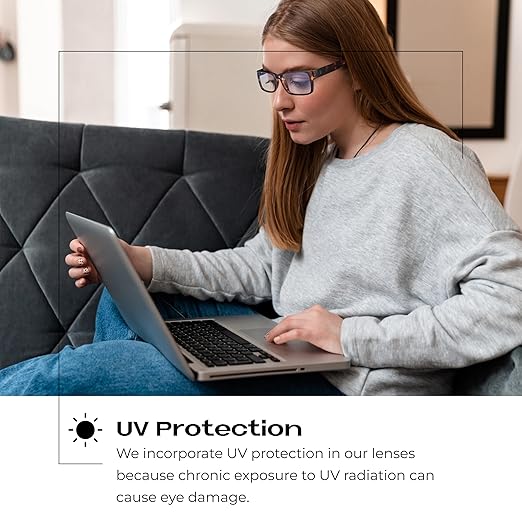 Readerest 1.25 Blue Light Reading Glasses - Lightweight Computer Glasses - Eye Strain, UV Glare Protection (Bourbon+Tortoise)