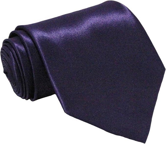 Soophen Mens Necktie 3.75" Tie Solid Color Ties
