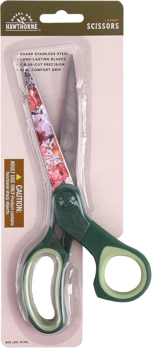 Moody Floral Scissors, by Hazel & Hawthorne, 8 Inches