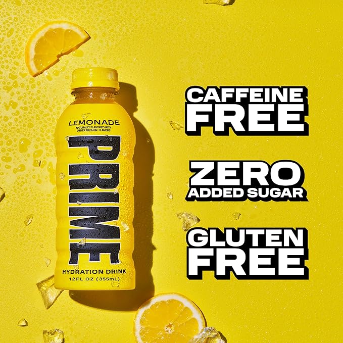 PRIME HYDRATION Duo - Strawberry Watermelon & Lemonade, Sports Drinks, Electrolyte Enhanced for Ultimate Hydration, 250mg BCAAs, B Vitamins, Antioxidants, Low Sugar, 12 Fl Oz (Pack of 24)