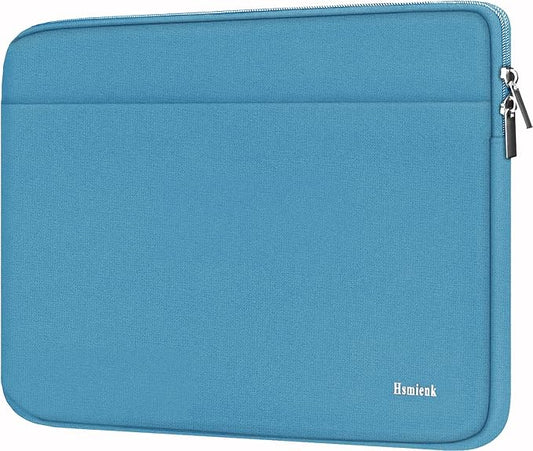 Laptop Sleeve Bag, 15.6 inch Computer Case Shockproof Protective Notebook Case with Accessory Pocket, Briefcase Carrying Laptop Sleeve for 15.6" HP, ASUS, Dell, Lenovo, Acer -Sky Blue