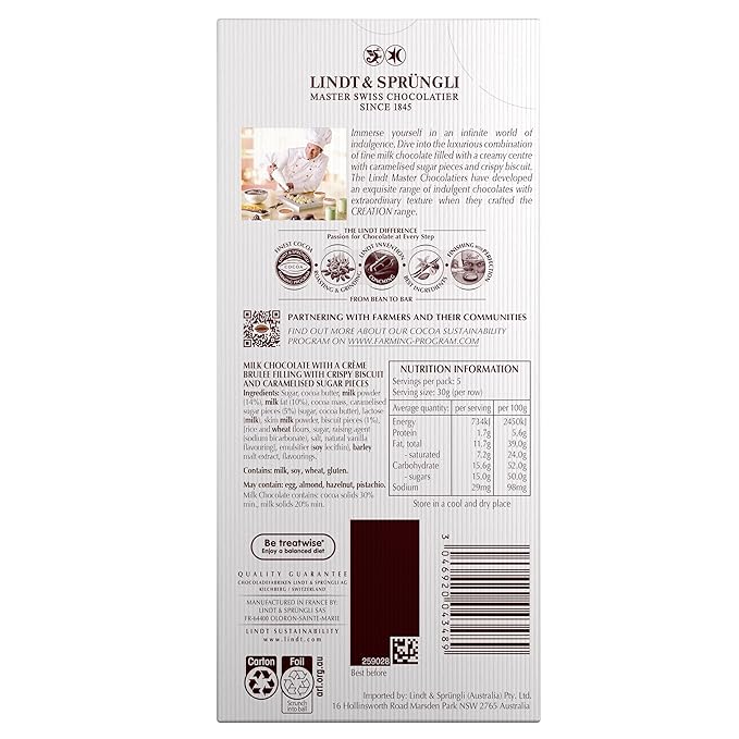Lindt - Creation - Creme Brulee - 150g