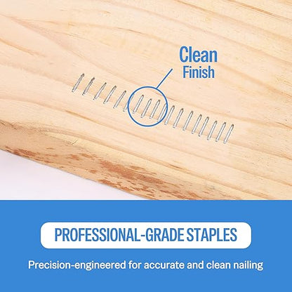 meite 22 Gauge 71 Series 3/8" Crown Wide 9/16" Leg Length Galvanized Staples for Upholstery Stapler 10,020 PCS/Box (1 Box)