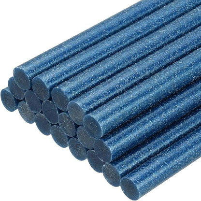 PATIKIL Hot Glue Sticks for Glue Gun, 20 Pcs Colored Hot Melt Adhesive Bulk Sticks for DIY Craft Projects Art Decoration Home Repairs, Blue (3.9" x 0.43")