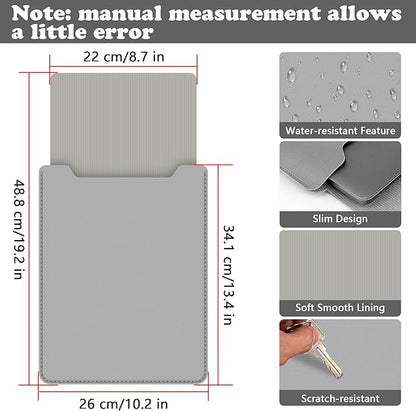 BVYA 13.3-14" Sleeve, PU Leather Laptop Case Compatible with New MacBook Air 13.6/Pro/Max M2/M1 A2779 A2442 14, 13.5 Surface 5/4/3/2/1, Compatible with Laptop 2022 Pro 14 inch