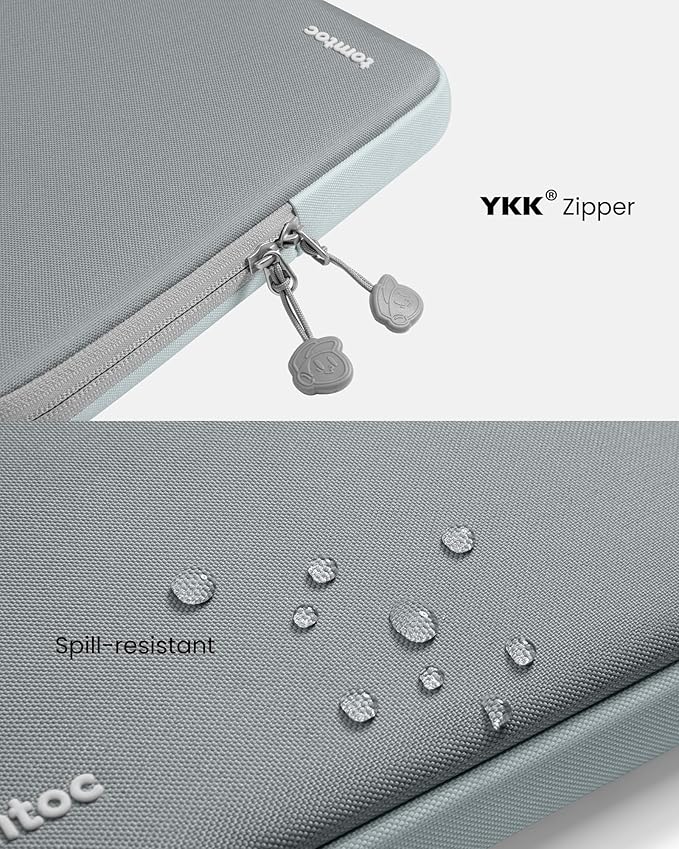 tomtoc 360 Protective Laptop Sleeve for 14-inch MacBook Pro M5/M4/M3/M2/M1 Pro/Max A3434 A3112 A3401 A3185 A2992 A2918 2025-2021, Water-Resistant Case Bag with Accessory Pocket for 13.8 Surface Laptop