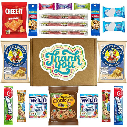 Hangry Kits Thank You Gifts For Men And Women - Send-Thank You Gift Basket Care Package To A Friend Or Loved One. Delicious Variety Of Comforting Snacks