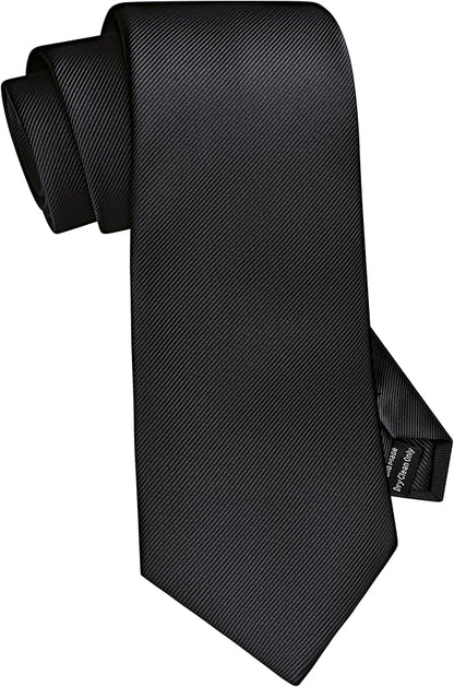 GUSLESON Classic New 3.15"（8cm） Men's Solid Color Necktie Wedding Business Tie + Gift Box