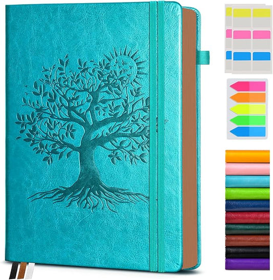 Vintage Leather Journal with 300 Numbered Pages,A4 Lined Journal for Men Women,Daily Journals for Writing,College Ruled Notebook for Work,School,Note taking,Travel Diary,Large (8.5" X 11.3")