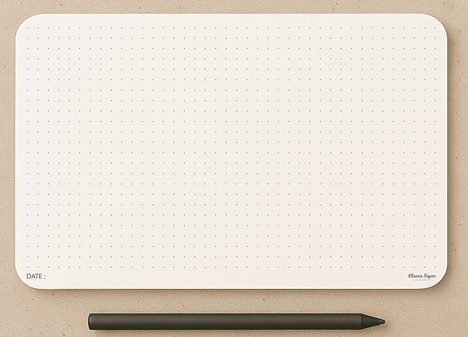 CLEVER SIGNS A5 Dot Grid Notepad - 2 Pack (5,8" x 8,3")- Medium Dotted Memo Desk Pads-Premium Paper with Cardboard Back Support - Ideal for Note-taking, Planning, Sketching, and Journaling