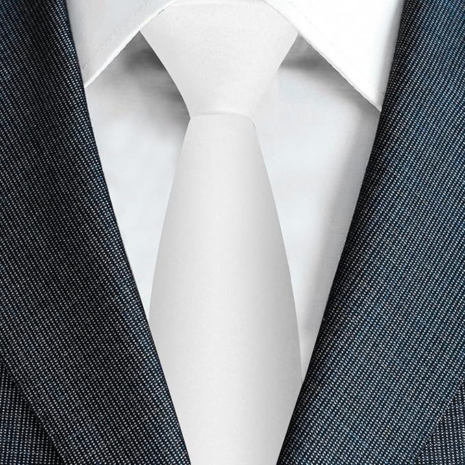 Men's Ties Solid Pure Color 3.15" (8CM) Necktie Plain Formal Business Wedding Black Ties For Men