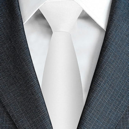 Men's Ties Solid Pure Color 3.15" (8CM) Necktie Plain Formal Business Wedding Black Ties For Men