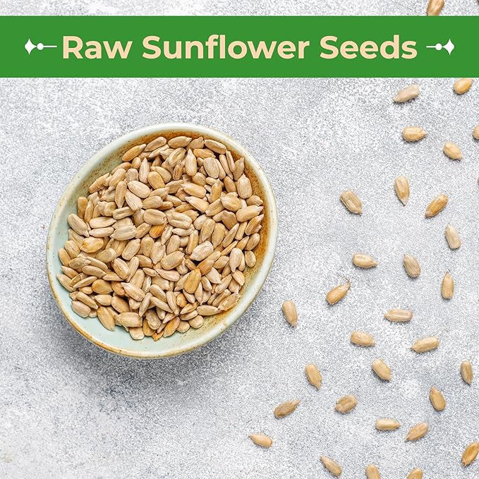 Sincerely Nuts Organic Sunflower Seed Kernels Raw (No Shell) (5lb bag) | Nutritious Antioxidant Rich Superfood Snack | Source of Protein, Fiber, Essential Vitamins & Minerals | Vegan and Gluten Free