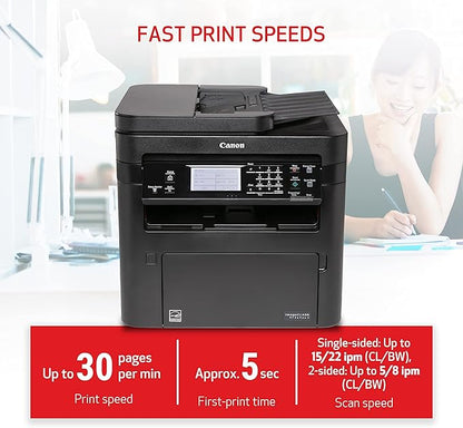 Canon imageCLASS MF269dw II - Monochrome, Duplex Wireless Laser Printer, All-in-One with Scanner, Copier, Fax, Auto Document Feeder, Mobile Ready, 30 PPM, Black