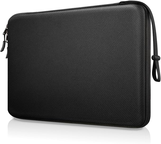 FINPAC Hard Laptop Sleeve Case for 13 inch MacBook Air M4 2025 M3 2024, 14 inch MacBook Pro M4/M3/M2/M1 A2918 A2992 A2779 A2442, 13'' Air/Pro, Waterproof Case for Dell, Surface Laptop, HP, Acer, Black