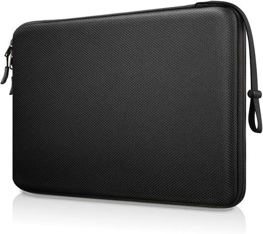FINPAC 15.6-inch Hard Laptop Sleeve Case Compatible with 15.6 Inch Acer Aspire, Shockproof Computer Carrying Case for 15.6 Inch HP Dell Razer Samsung Laptop Chromebook, Black
