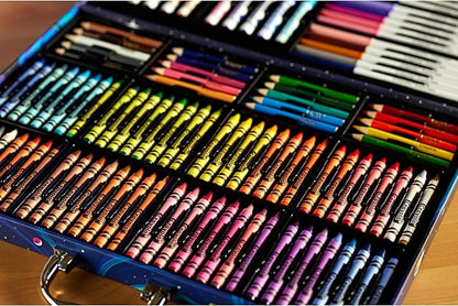 Crayola Inspiration Art Case Space Coloring Set (140pcs), Art Kit for Kids, Crayons, Markers, Pencils, Holiday for Boys & Girls, Ages 5, 6, 7 [Amazon Exclusive]