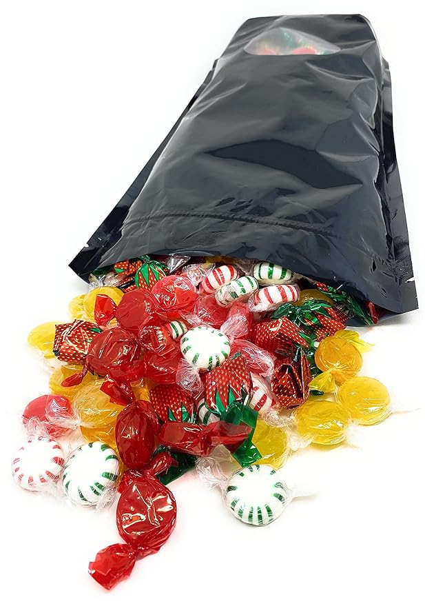 Holiday Special Assortit American Favorites Candy Party Mix Individually Wrapped Hard Candies Bulk Assortment 7 Flavors Variety Pack Resealable Pouch 4 Lb 300+pcs (64 Oz)