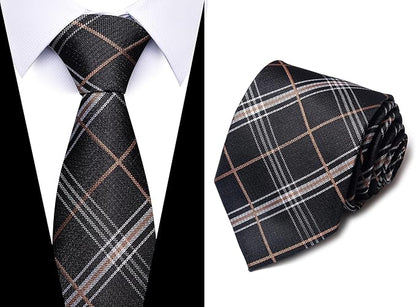 Tie For Men Necktie Woven Jacquard Neck Ties Set 6 PCS