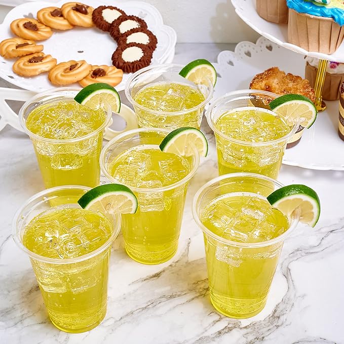 Lilymicky 1000 Pack 10 oz Clear Plastic Cups, Disposable Drinking Party Cups for Birthday Parties, Picnics, Ceremonies, and any Events