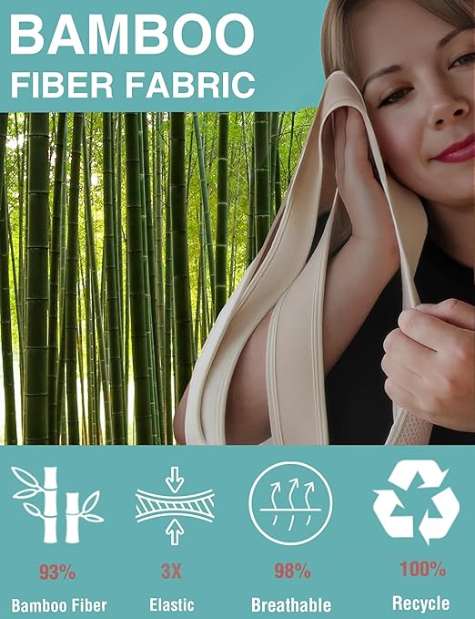 Posture Corrector for Women Men,BI-Straps Back Straightener - Bamboo Fiber Back Brace Posture Corrector - Instant Upper Back Pain Relief (Beige, S/M)