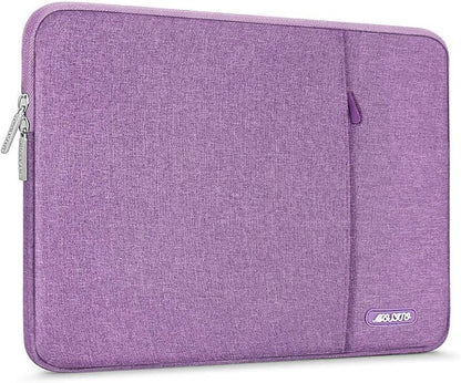 MOSISO Laptop Case 13.3 inch, 13-13.3 inch Laptop Sleeve Compatible with MacBook Air/Pro 13/Pro 14 M5 M4 M3 M2 M1, HP Dell ASUS Lenovo,Polyester Vertical Computer Sleeve Bag with Pocket, Light Violet