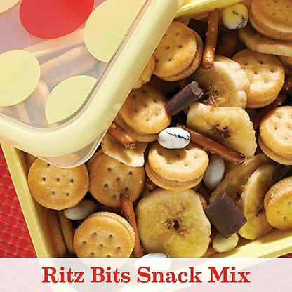 RITZ Bits Peanut Butter Sandwich Crackers, Bulk Lunch Snacks, 40 Snack Packs (4 Boxes)