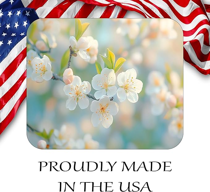 Spring Season Mouse Pad Mat Mousepad for Desk Computer Laptop PC Gaming Home or Office Gift (Bloom MP86)