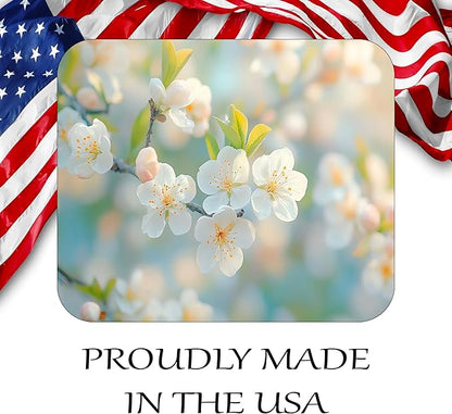 Spring Season Mouse Pad Mat Mousepad for Desk Computer Laptop PC Gaming Home or Office Gift (Bloom MP86)