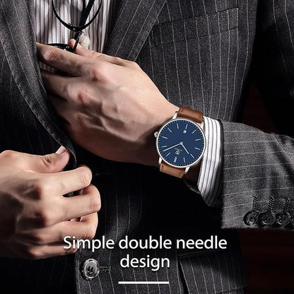 BEN NEVIS Watch, Mens Watch, Minimalist Fashion Simple Wrist Watch Analog Date with Leather Strap