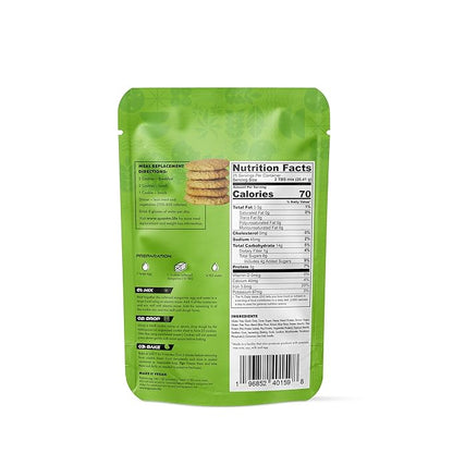 Protein Cookie Mix, Plant-Based Meal Replacement Plan with Hemp Protein, Gluten Free Cookie Mix, Rich in Fiber, No Preservatives or Artificial Sweeteners, 18 oz, 3 Pack, 2-Week Supply