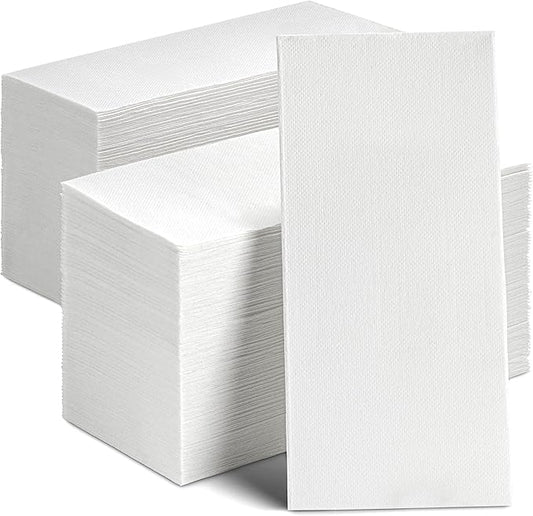 Disposable Dinner Napkins White Paper, [150 Pack] 12" x 17" 2-Ply Quilted Colored Paper Napkins For Wedding, Reception, Bathroom, Party Or Event