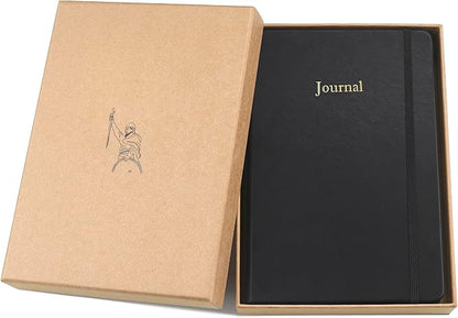 Wykeham's Executive 2026 Undated Daily Journal Planner – Customization Available (Black, 8.5"×5.5" - Undated)
