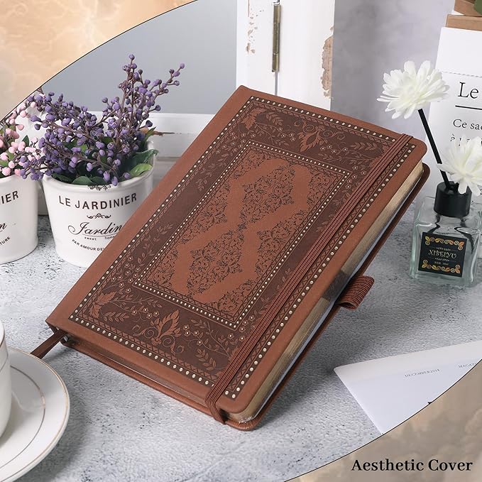 TIEFOSSI Dot Journals for Women Men, Dot Journals for Writing Women, 160gsm Thick Paper, 190 Numbered Pages, for Planner Organization