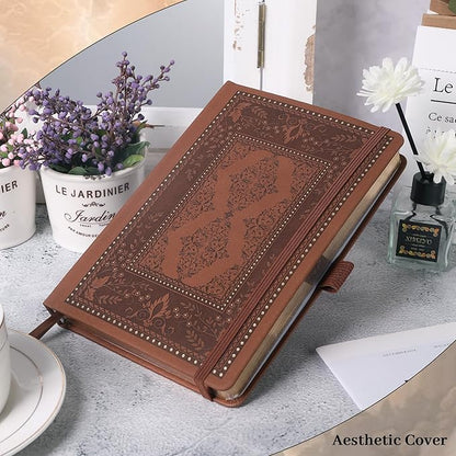 TIEFOSSI Dot Journals for Women Men, Dot Journals for Writing Women, 160gsm Thick Paper, 190 Numbered Pages, for Planner Organization