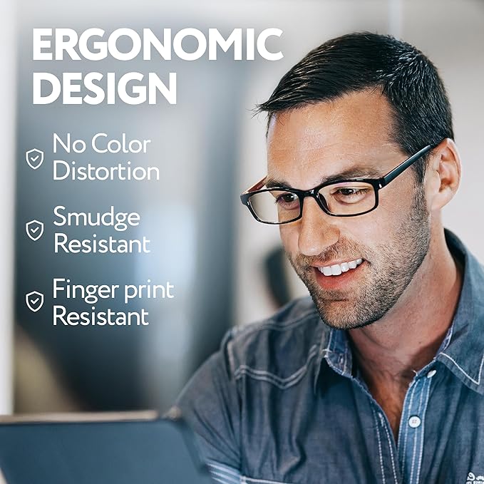 Prospek Blue Light Reading Glasses for Men and Women, Anti-Glare For Computer Use with Clear Lens 1.0 Diopters
